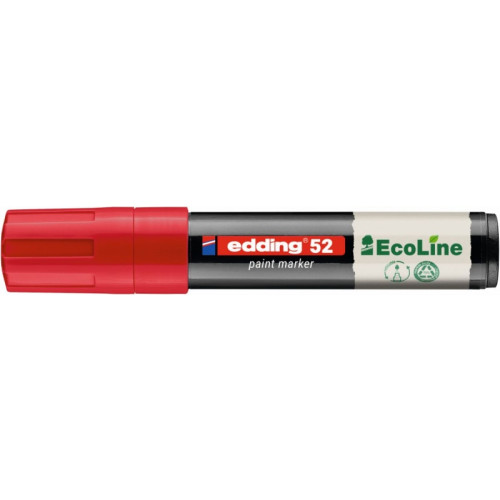 Marker olejowy na bazie wody e-52 EDDING EcoLine, 4-15mm, czerwony