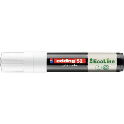 Marker olejowy na bazie wody e-52 EDDING EcoLine, 4-15mm, biały
