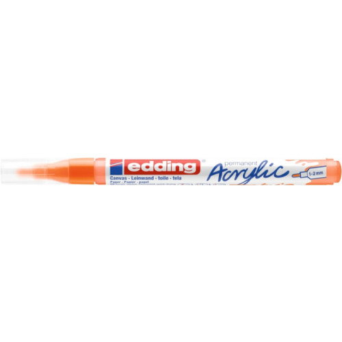 Marker akrylowy e-5300 EDDING, 1-2 mm, pomarańczowy neonowy