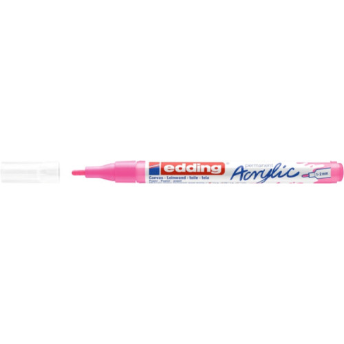 Marker akrylowy e-5300 EDDING, 1-2 mm, różowy neonowy