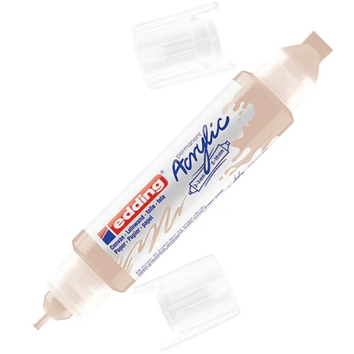 Marker akrylowy 3D e-5400 EDDING, podwójny, 2-3 mm, 5-10 mm, ciepły beżowy
