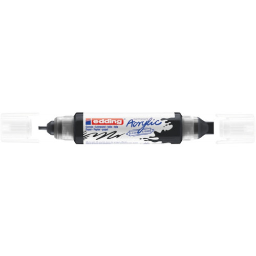 Marker akrylowy 3D e-5400 EDDING, podwójny, 2-3 mm, 5-10 mm, matowy czarny