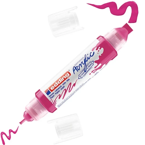 Marker akrylowy 3D e-5400 EDDING, podwójny, 2-3 mm, 5-10 mm, telemagenta