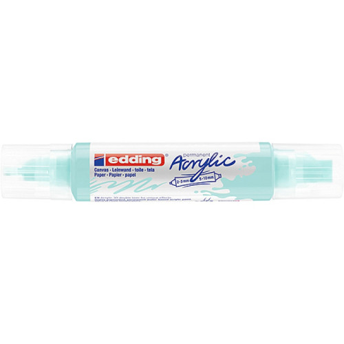 Marker akrylowy 3D e-5400 EDDING, podwójny, 2-3 mm, 5-10 mm, niebieski pastelowy