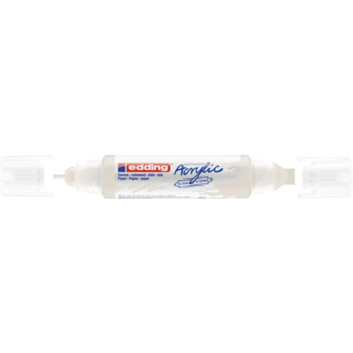 Marker akrylowy 3D e-5400 EDDING, podwójny, 2-3 mm, 5-10 mm, matowa biel