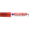 Marker permanentny e-550 EDDING, 3-4 mm, czerwony