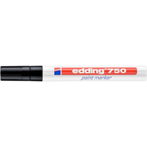 Marker olejowy e-750 EDDING, 2-4 mm, czarny