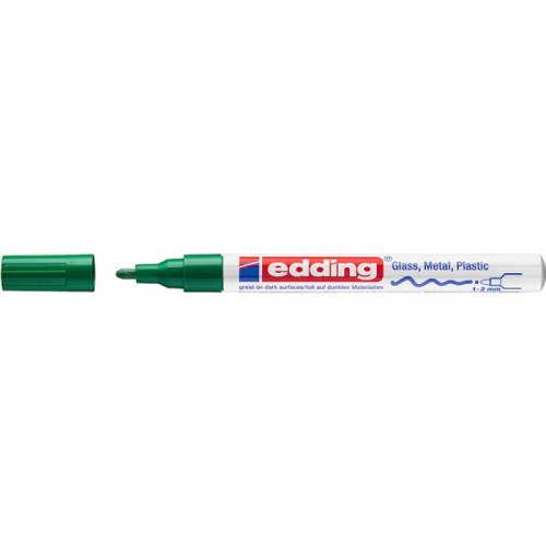 Marker olejowy połyskujący e-751 EDDING, 1-2 mm, zielony