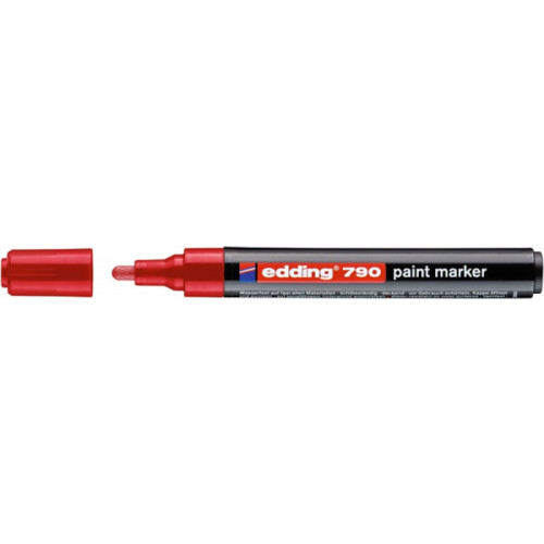 Marker olejowy e-790 EDDING, 2-3 mm, czerwony