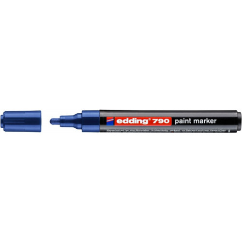 Marker olejowy e-790 EDDING, 2-3mm, niebieski