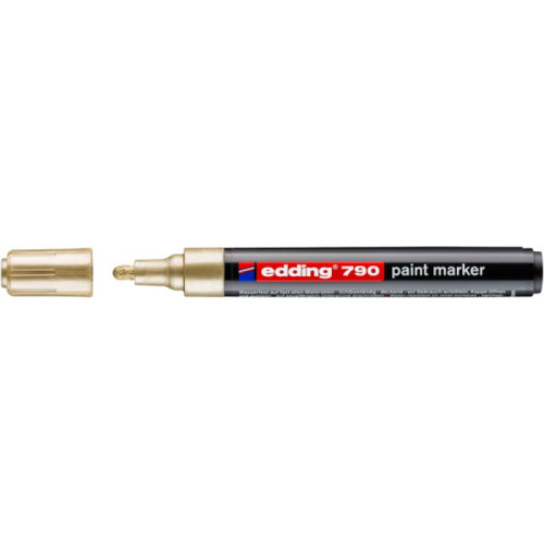 Marker olejowy e-790 EDDING, 2-3mm, złoty