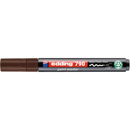 Marker olejowy e-790 EDDING, PCR, brązowy