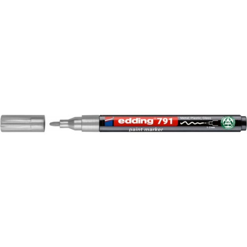 Marker olejowy e-791 EDDING, PCR, srebrny