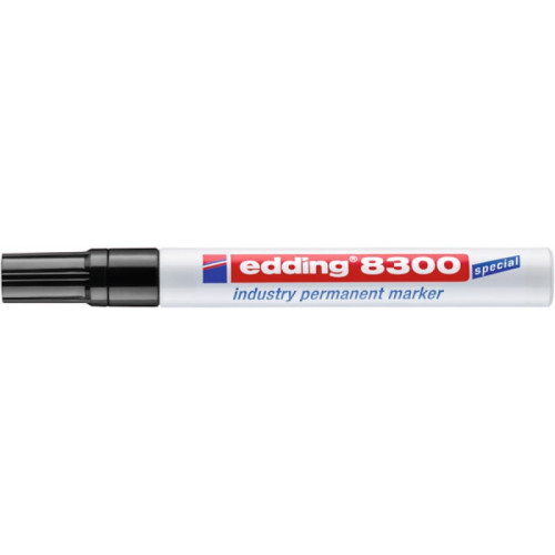 Marker permanentny przemysłowy e-8300 EDDING, 1,5-3mm, czarny