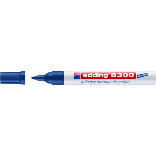 Marker permanentny przemysłowy e-8300 EDDING, 1,5-3mm, niebieski