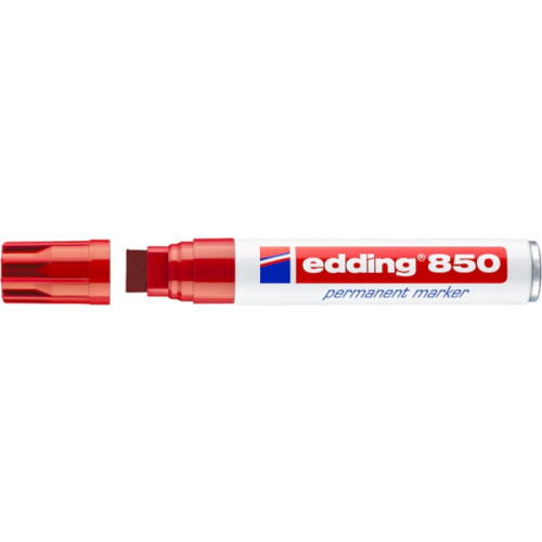 Marker permanentny e-850 EDDING, 5-15 mm, czerwony