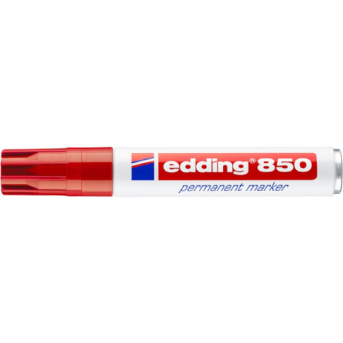 Marker permanentny e-850 EDDING, 5-15 mm, czerwony