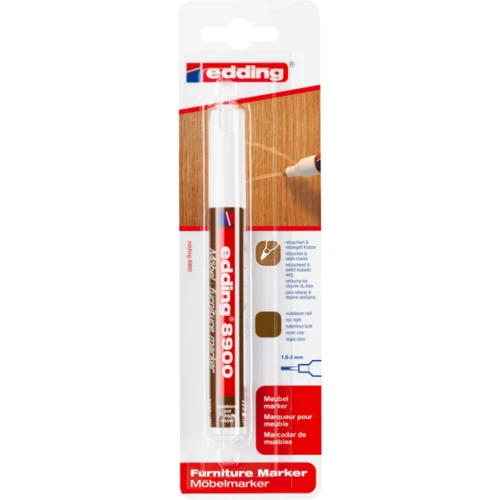 Marker do mebli e-8900 EDDING, 1,5-2 mm, blister, jasny orzech