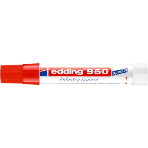 Marker przemysłowy w paście e-950 EDDING, 10mm, czerwony