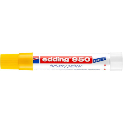 Marker przemysłowy w paście e-950 EDDING, 10mm, żółty