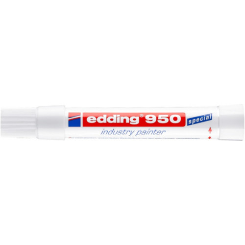Marker przemysłowy w paście e-950 EDDING, 10mm, biały