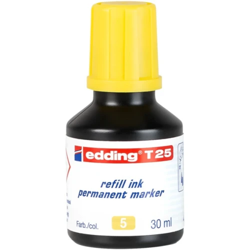Tusz do uzupełniania markerów permanentnych e-t25 EDDING, żółty