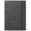 Teczka z gumką DONAU, karton, A4, 400gsm, 3-skrz., czarna w kratę