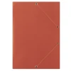 Teczka z gumką DONAU, karton, A4, 400gsm, 3-skrz., czerwona