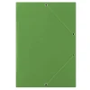 Teczka z gumką DONAU, karton, A4, 400gsm, 3-skrz., zielona