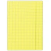 Teczka z gumką DONAU, karton, A4, 400gsm, 3-skrz., żółta w kratę