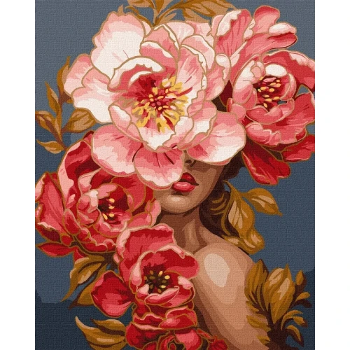 Malowanie po numerach IDEYKA, 40x50cm, metallic, kwitnący wdzięk, 1 szt., w pudełku