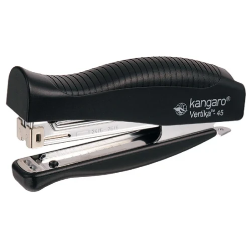 Zszywacz KANGARO Vertika-45+zszywki, zszywa do 30 kartek, blister, czarny