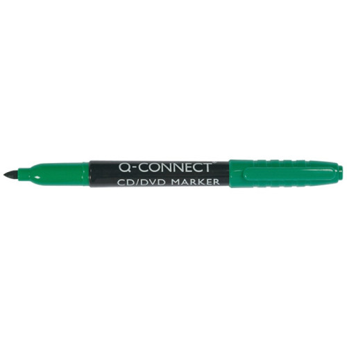 Marker do płyt CD/DVD Q-CONNECT, 1mm (linia), zielony