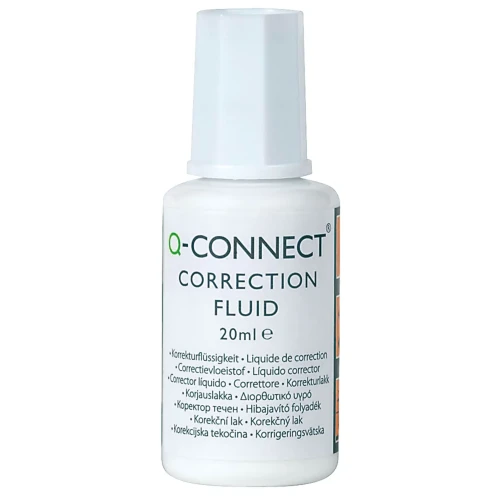 Korektor w płynie Q-CONNECT z pędzelkiem, 20ml