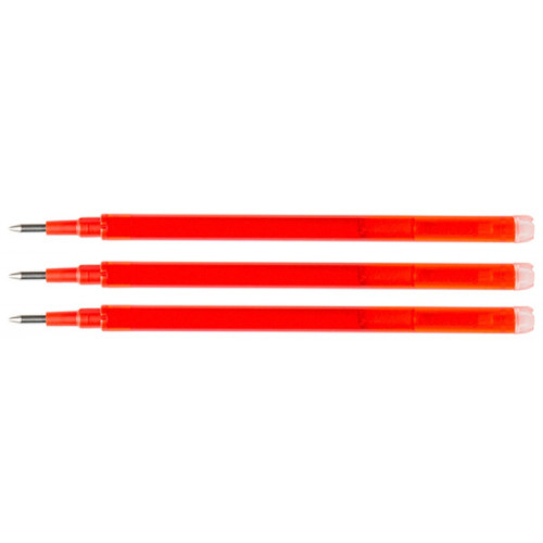 Wkład do długopisu wymazywalnego Q-CONNECT, 1,0mm, 3szt., zawieszka, czerwony