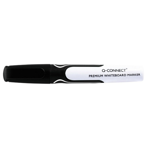 Marker do tablic Q-CONNECT Premium, gum. rękojeść, okrągły, 2-3mm (linia), czarny / KF26109