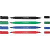 Marker do płyt CD/DVD Q-CONNECT, Dual, 0,4mm i 1 mm (linia), zielony
