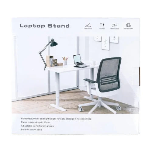 Podstawa pod laptopa z obrotowym podłożem Q-CONNECT, 25,5x28x2,2 cm, czarna