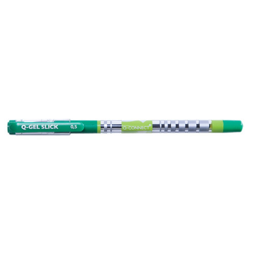 Długopis żelowo-fluidowy Q-CONNECT 0,5mm, zielony
