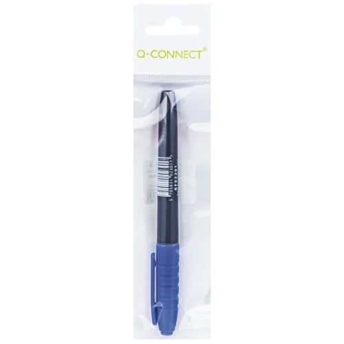 Marker do płyt CD/DVD Q-CONNECT, 1mm (linia), zawieszka, niebieski