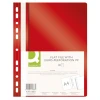 Skoroszyt Q-CONNECT, PP, A4, standard, 120/170mikr., wpinany, czerwony