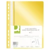 Skoroszyt Q-CONNECT, PP, A4, standard, 120/170mikr., wpinany, żółty