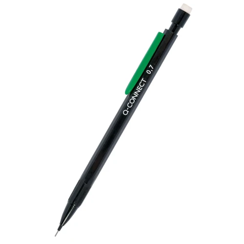 Ołówek automatyczny Q-CONNECT, 0,7mm, zawieszka, czarny