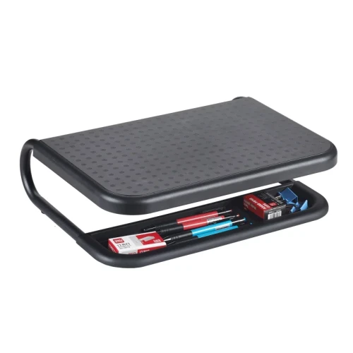 Podstawka pod monitor Q-Connect, 38x29,5cm, z regulacją wysokości, czarna