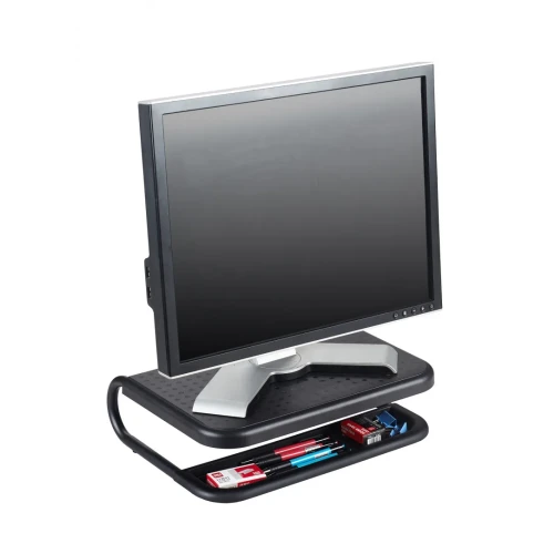 Podstawka pod monitor Q-Connect, 38x29,5cm, z regulacją wysokości, czarna