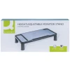 Podstawka pod monitor Q-CONNECT, 55,5x26,5cm, z regulacją wysokości, czarna