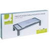 Podstawka pod monitor Q-CONNECT, 55,5x26,5cm, z regulacją wysokości, czarna