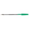 Długopis Q-CONNECT z wymiennym wkładem 0,7mm (linia), zielony