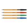 Długopis Q-CONNECT z wymiennym wkładem 0,4mm (linia), czerwony