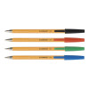 Długopis Q-CONNECT z wymiennym wkładem 0,4mm (linia), zielony